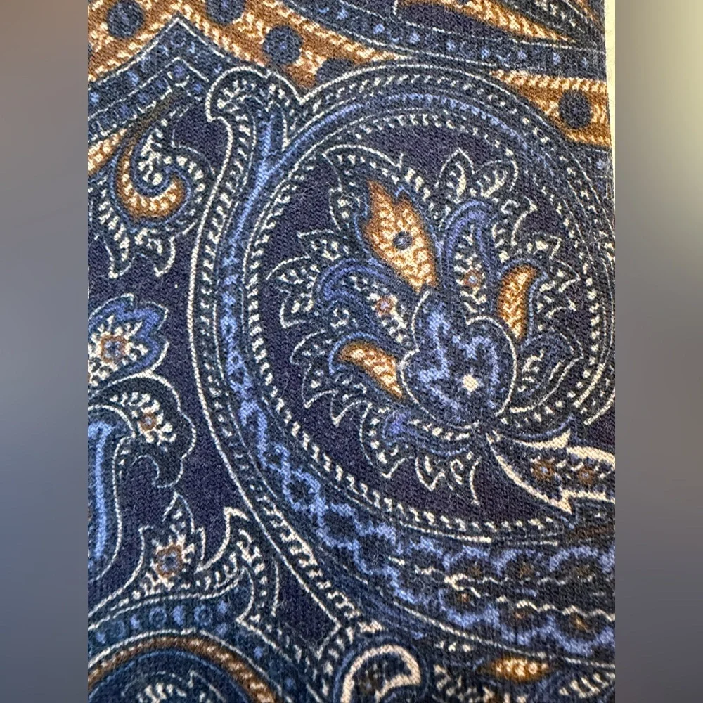 JZ Richards Gallery Collection Best Of Best Blue Brown HandMade Silk Made In Usa